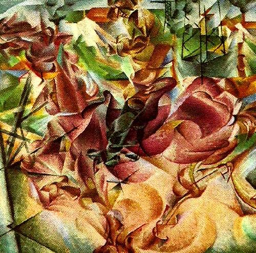 Umberto Boccioni elasticitet oil painting picture